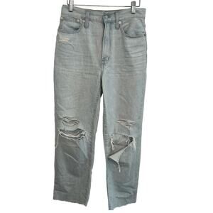 Madewell Jeans The Perfect Vintage Straight Distressed Danby Light Wash Size 26